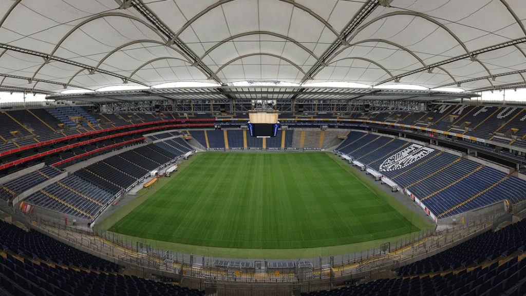 Large Retractable Membrane Roof Of A Football Stadium Eccon